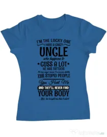 Tricou ADLER dama The lucky one Albastru azuriu