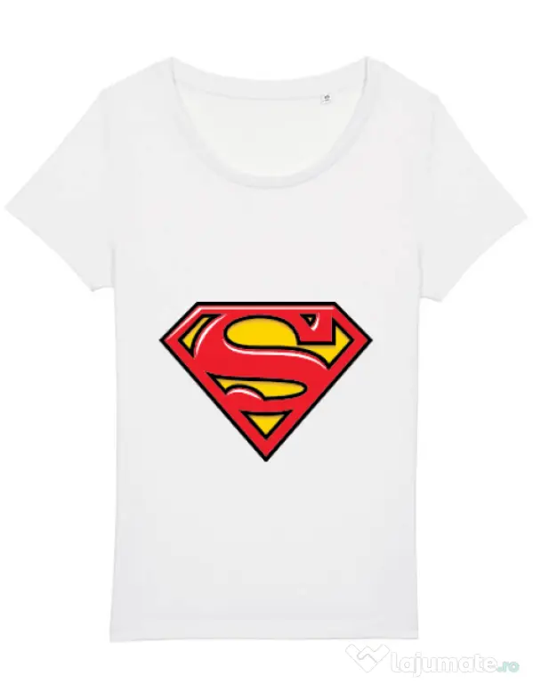 Tricou STANLEY STELLA dama Superman Alb
