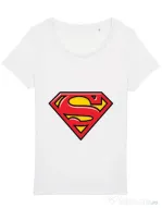 Tricou STANLEY STELLA dama Superman Alb