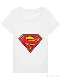 Tricou STANLEY STELLA dama Superman Alb