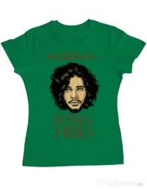 Tricou ADLER dama Crows Before Hoes Verde mediu