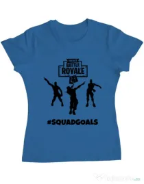 Tricou ADLER dama Squad goals Albastru azuriu