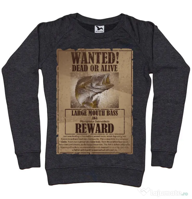 Bluza ADLER dama Dead or alive Negru melanj