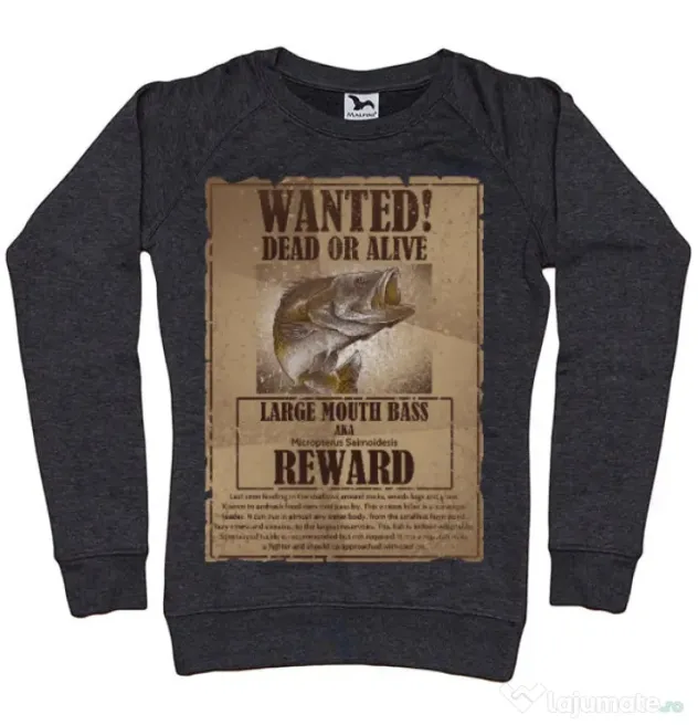 Bluza ADLER dama Dead or alive Negru melanj