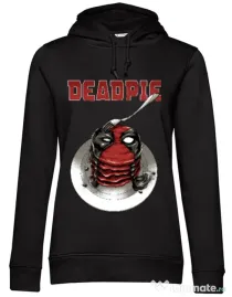 Hoodie dama cu gluga Deadpie Negru
