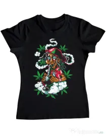Tricou ADLER dama Jamaican Negru