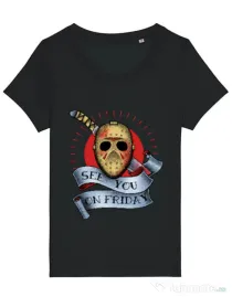 Tricou STANLEY STELLA dama See you on friday Negru