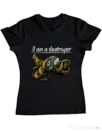 Tricou ADLER dama Destroyer Negru