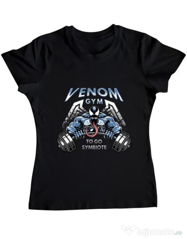 Tricou ADLER dama Venom gym Negru