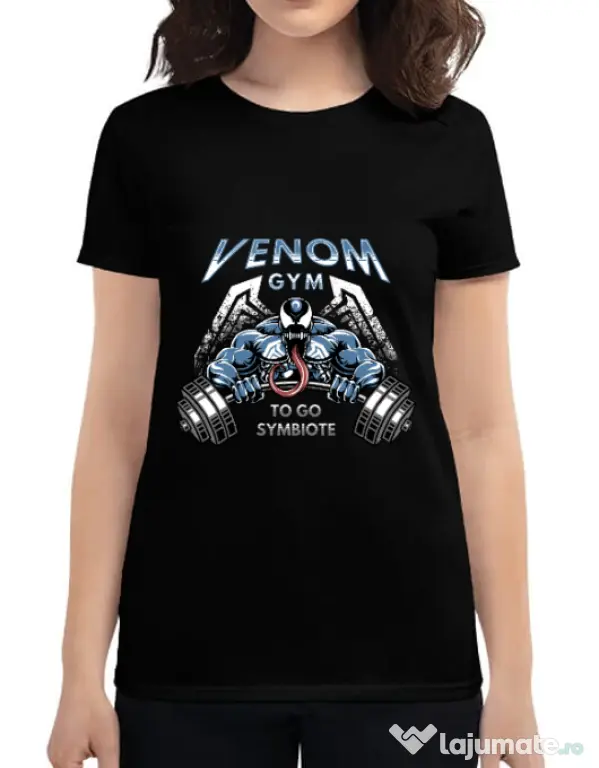 Tricou ADLER dama Venom gym Negru