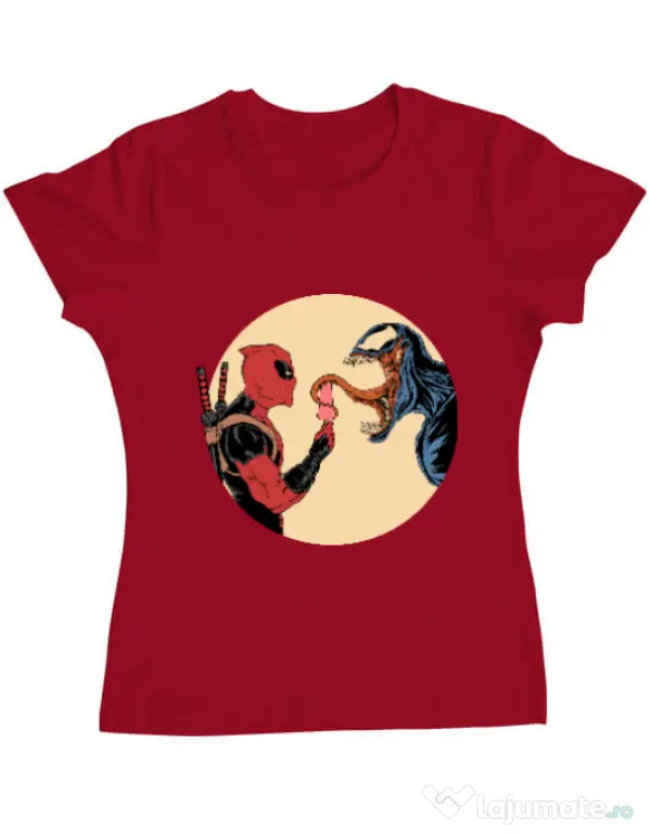 Tricou ADLER dama Venom icecream Rosu