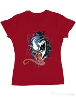 Tricou ADLER dama Venom kiss Rosu