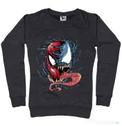 Bluza ADLER dama Venom vs Spiderman Negru melanj 