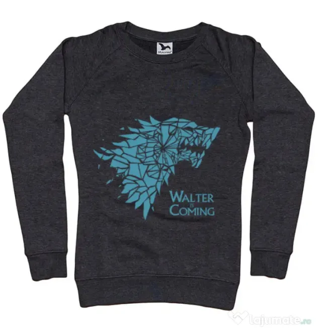 Bluza ADLER dama Walter is coming Negru melanj