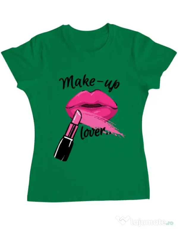 Tricou ADLER dama Make up lover Verde mediu