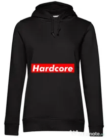 Hoodie dama cu gluga Hardcore Negru
