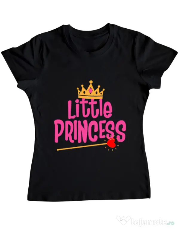 Tricou ADLER dama Little Princess Negru