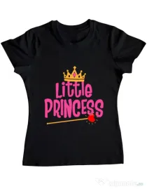 Tricou ADLER dama Little Princess Negru