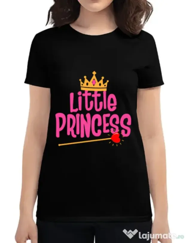 Tricou ADLER dama Little Princess Negru