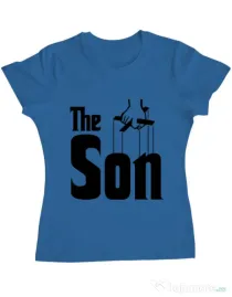 Tricou ADLER dama The Son Albastru azuriu