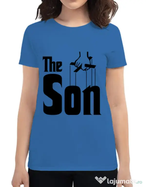 Tricou ADLER dama The Son Albastru azuriu