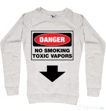 Bluza ADLER dama Danger No Smoking Migdala melanj
