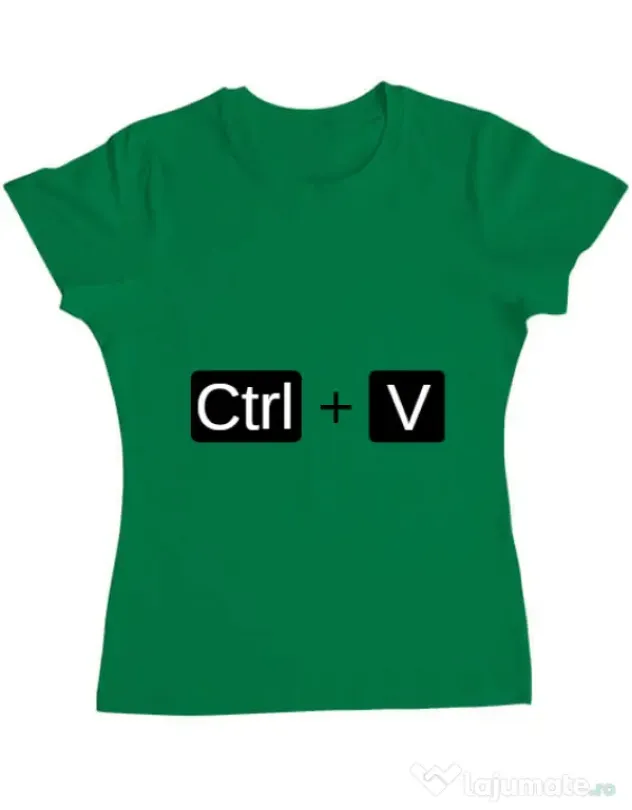Tricou ADLER dama Ctrl Paste Verde mediu