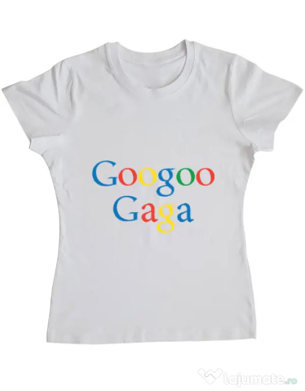 Tricou ADLER dama Googoo Gaga Alb
