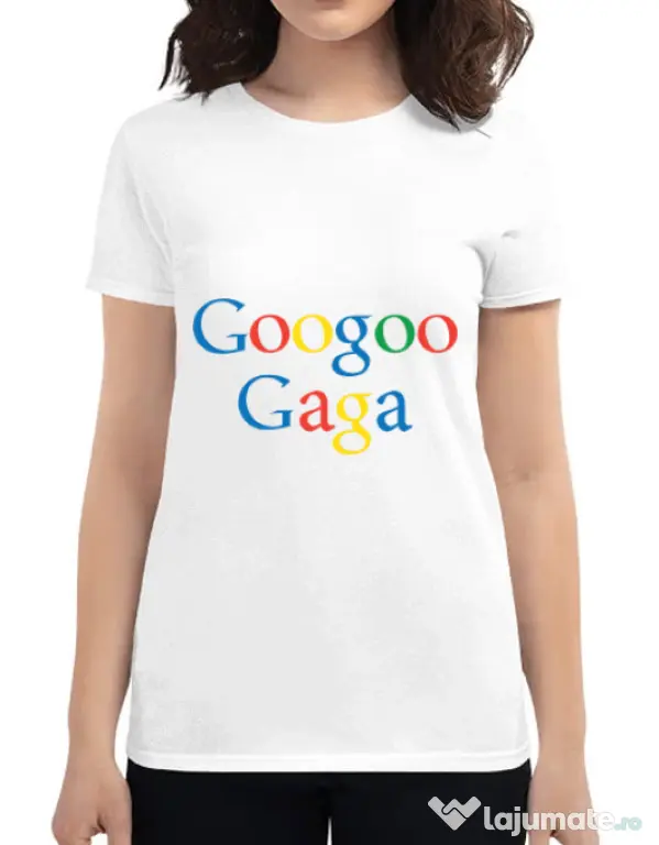Tricou ADLER dama Googoo Gaga Alb