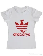 Tricou ADLER dama Dracarys Alb