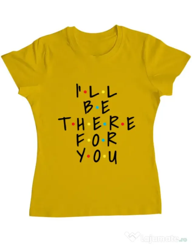 Tricou ADLER dama There for you Galben