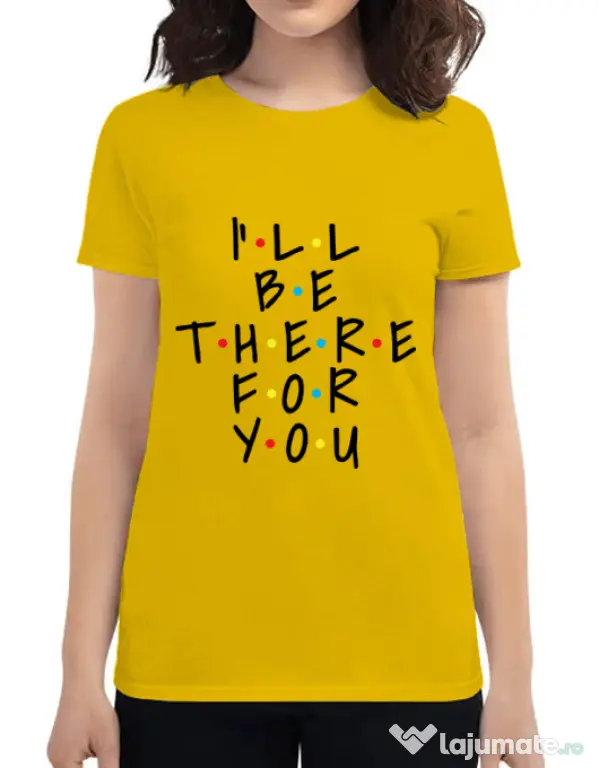 Tricou ADLER dama There for you Galben