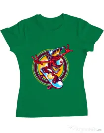 Tricou ADLER dama Cali skate Verde mediu