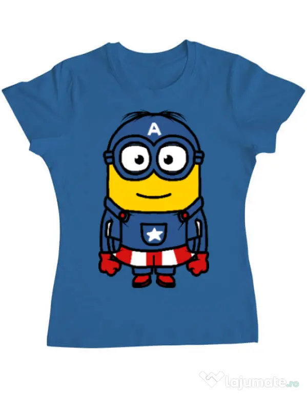 Tricou ADLER dama Captain minion Albastru azuriu