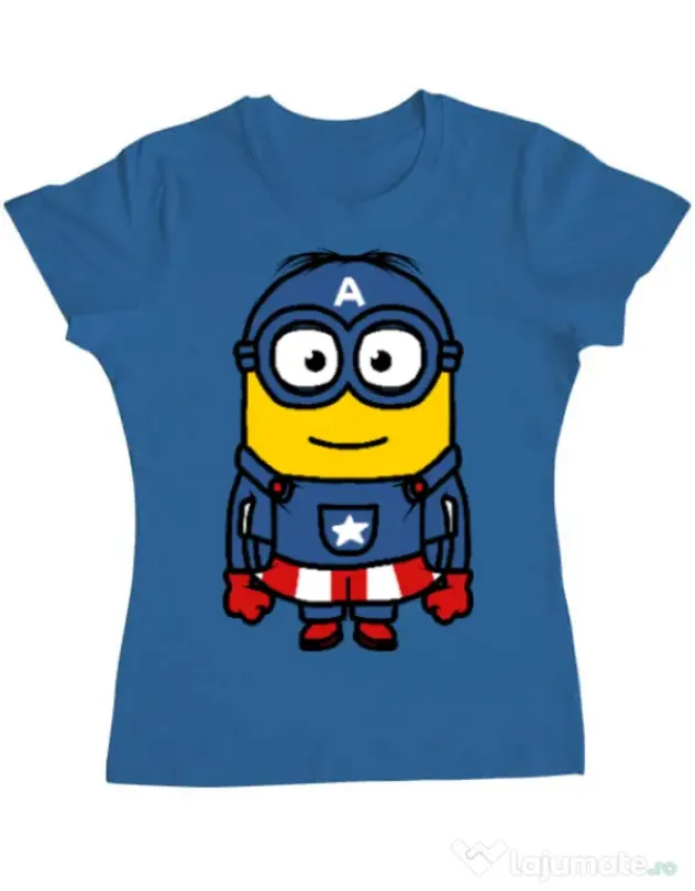 Tricou ADLER dama Captain minion Albastru azuriu