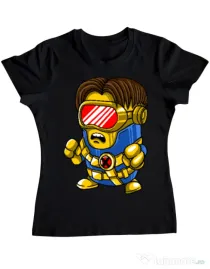 Tricou ADLER dama Cyclops minion Negru