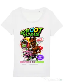 Tricou STANLEY STELLA dama Groot flakes Alb