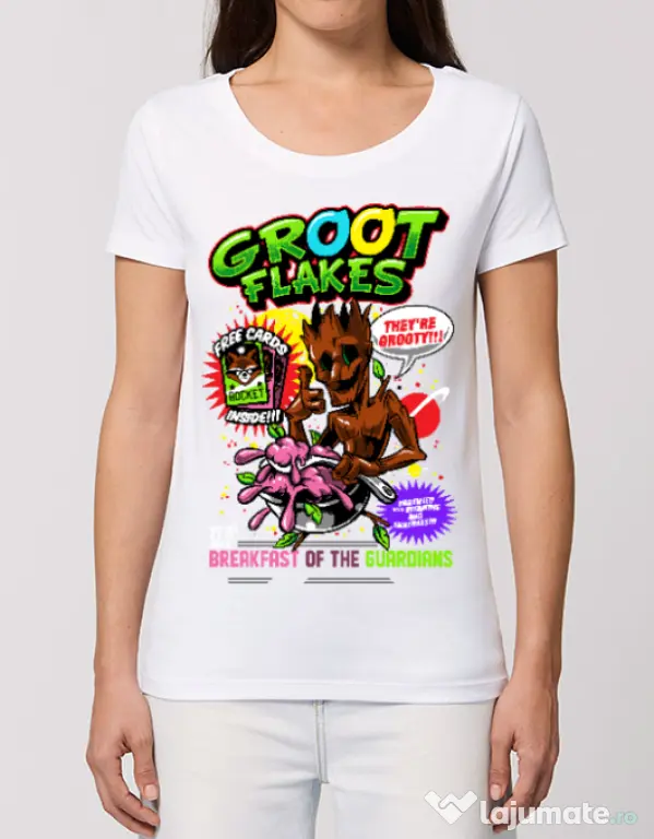 Tricou STANLEY STELLA dama Groot flakes Alb