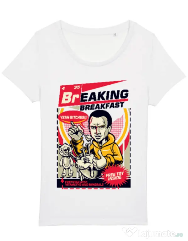 Tricou STANLEY STELLA dama Jesse breakfast Alb