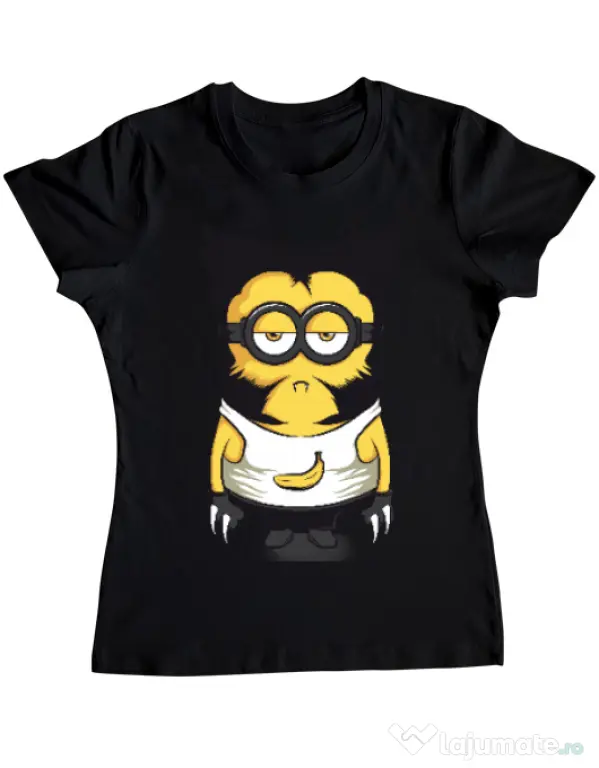 Tricou ADLER dama Wolve minion Negru