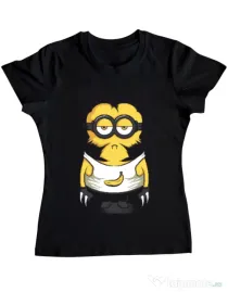 Tricou ADLER dama Wolve minion Negru