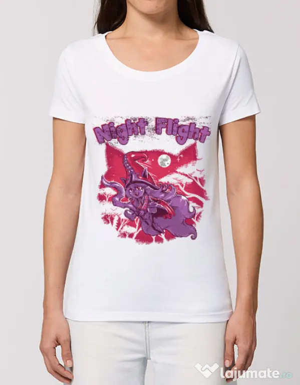 Tricou STANLEY STELLA dama Night flight Alb