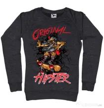 Bluza ADLER dama Original hipster Negru melanj
