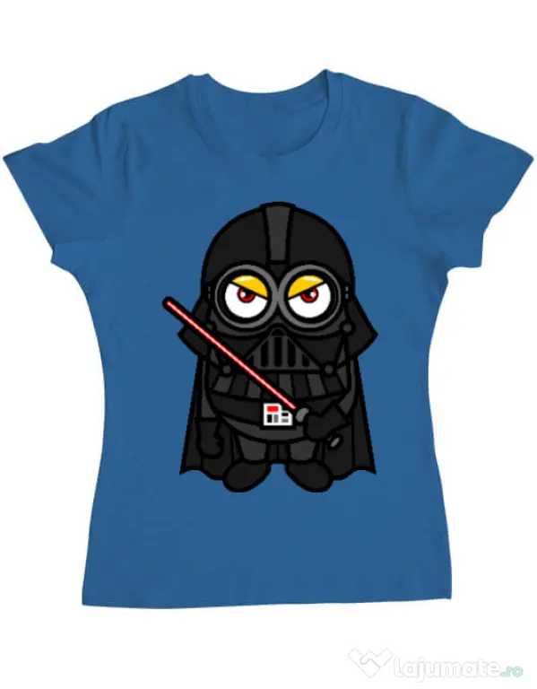 Tricou ADLER dama Vader minion Albastru azuriu