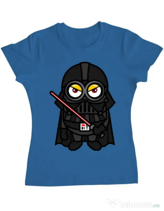 Tricou ADLER dama Vader minion Albastru azuriu