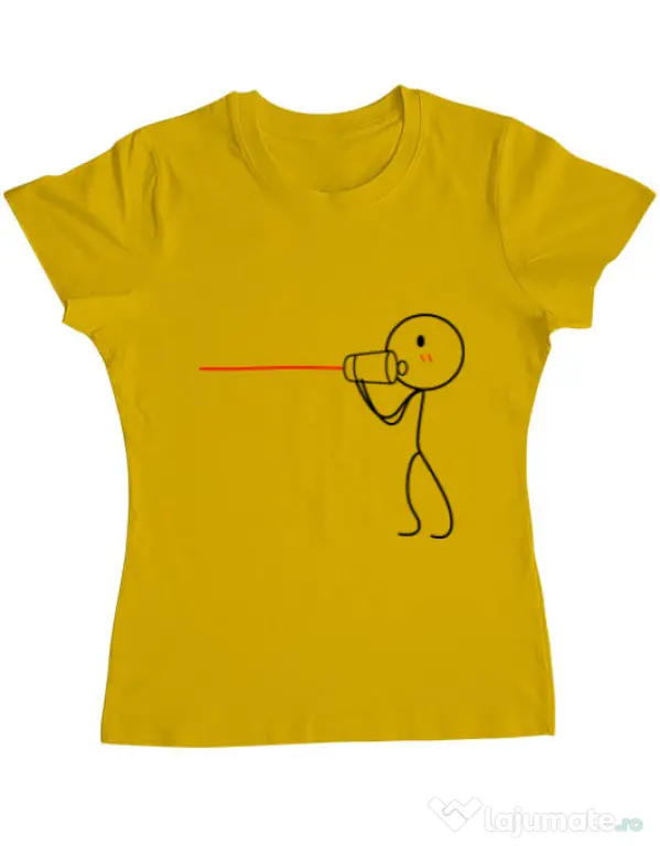 Tricou ADLER dama Cuvinte de dragoste 1 Galben