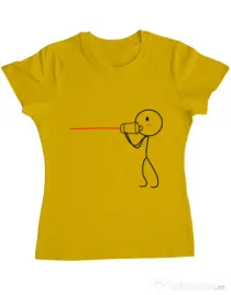 Tricou ADLER dama Cuvinte de dragoste 1 Galben