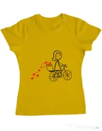 Tricou ADLER dama Dovezi de dragoste 1 Galben