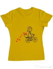 Tricou ADLER dama Dovezi de dragoste 1 Galben
