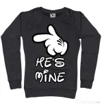 Bluza ADLER dama He is mine Negru melanj